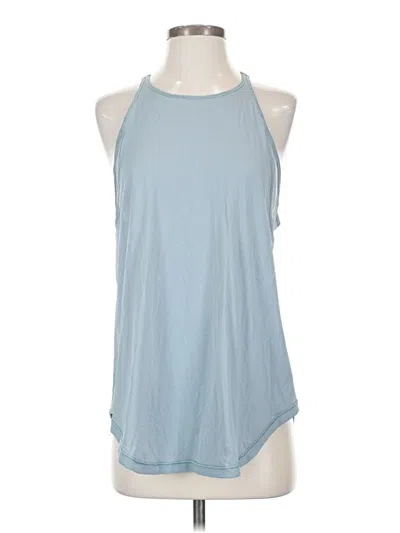 Pre-owned Lululemon Athletica Tank Top Gray Halter Neckline Tops