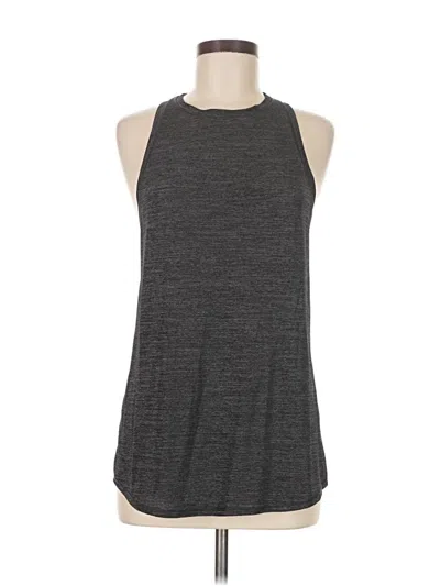 Pre-owned Lululemon Athletica Tank Top Gray Halter Neckline Tops