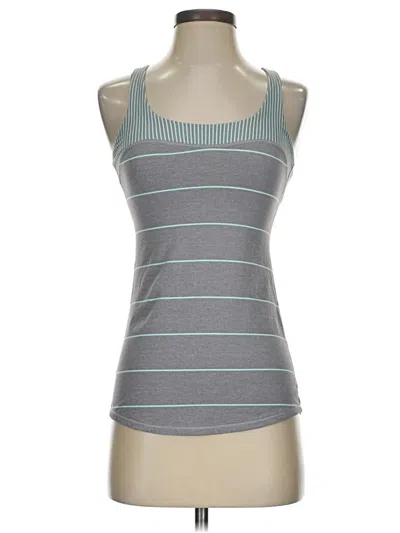 Pre-owned Lululemon Athletica Tank Top Gray Halter Neckline Tops
