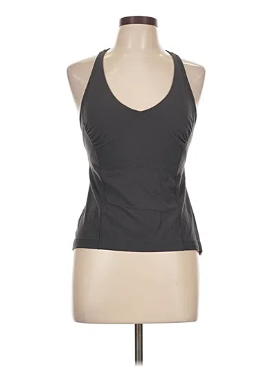 Pre-owned Lululemon Athletica Tank Top Gray Halter Neckline Tops