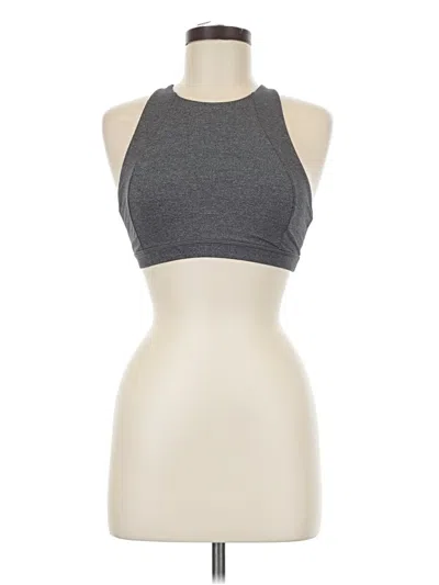 Pre-owned Lululemon Athletica Tank Top Gray Halter Neckline Tops