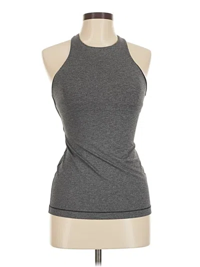 Pre-owned Lululemon Athletica Tank Top Gray Halter Neckline Tops