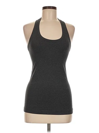 Pre-owned Lululemon Athletica Tank Top Gray Halter Neckline Tops