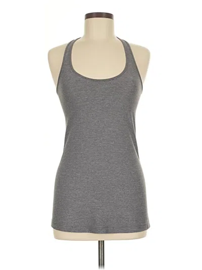Pre-owned Lululemon Athletica Tank Top Gray Halter Neckline Tops