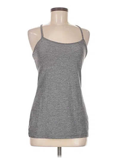 Pre-owned Lululemon Athletica Tank Top Gray Halter Neckline Tops