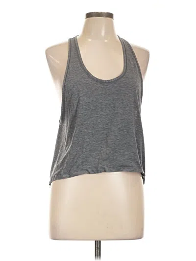 Pre-owned Lululemon Athletica Tank Top Gray Halter Neckline Tops