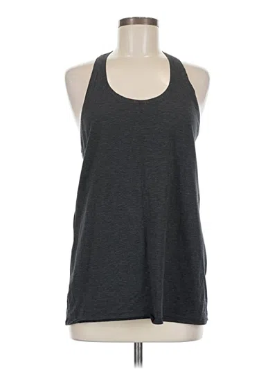 Pre-owned Lululemon Athletica Tank Top Gray Halter Neckline Tops