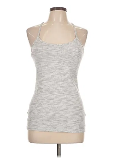 Pre-owned Lululemon Athletica Tank Top Gray Halter Neckline Tops