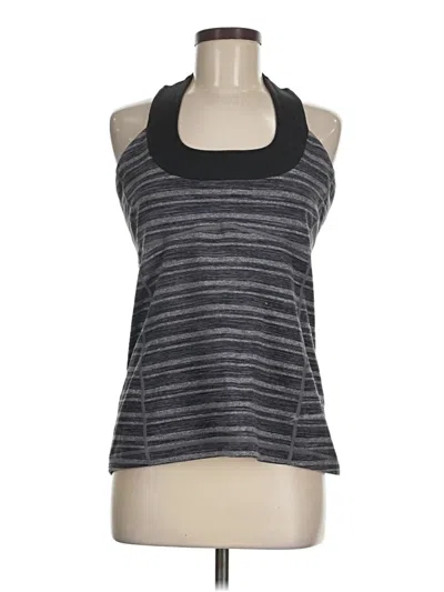 Pre-owned Lululemon Athletica Tank Top Gray Halter Neckline Tops
