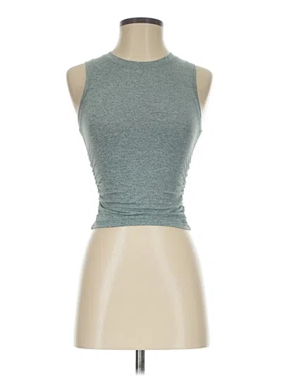 Pre-owned Lululemon Athletica Tank Top Gray Halter Neckline Tops