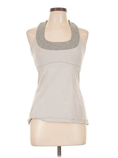 Pre-owned Lululemon Athletica Tank Top Gray Halter Neckline Tops