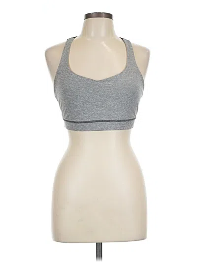 Pre-owned Lululemon Athletica Tank Top Gray Halter Neckline Tops