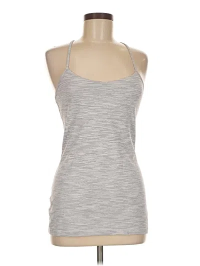 Pre-owned Lululemon Athletica Tank Top Gray Halter Neckline Tops