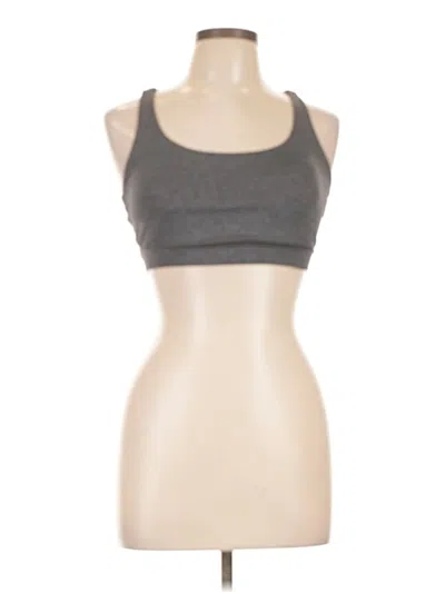 Pre-owned Lululemon Athletica Tank Top Gray Halter Neckline Tops