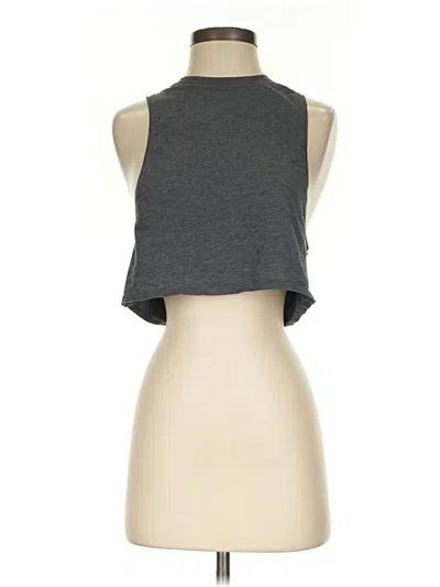 Pre-owned Lululemon Athletica Tank Top Gray Halter Neckline Tops