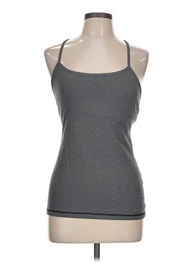 Pre-owned Lululemon Athletica Tank Top Gray Halter Neckline Tops