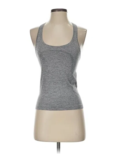Pre-owned Lululemon Athletica Tank Top Gray Halter Neckline Tops