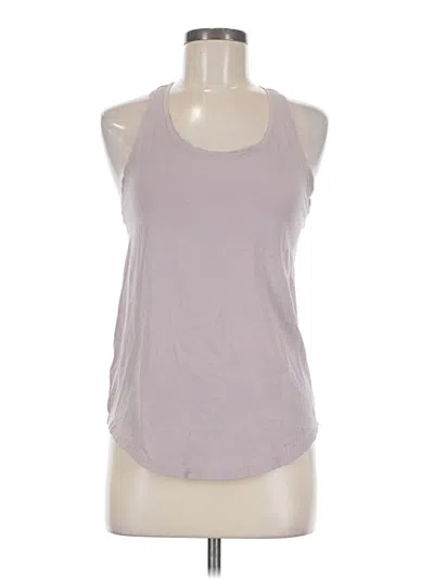 Pre-owned Lululemon Athletica Tank Top Gray Halter Neckline Tops