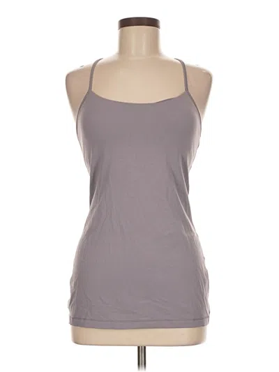 Pre-owned Lululemon Athletica Tank Top Gray Halter Neckline Tops
