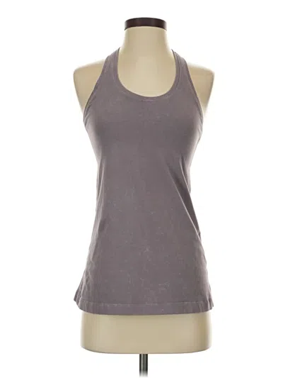 Pre-owned Lululemon Athletica Tank Top Gray Halter Neckline Tops