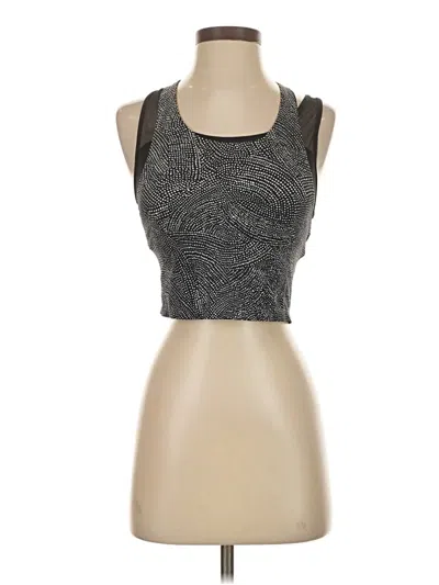 Pre-owned Lululemon Athletica Tank Top Gray Halter Neckline Tops