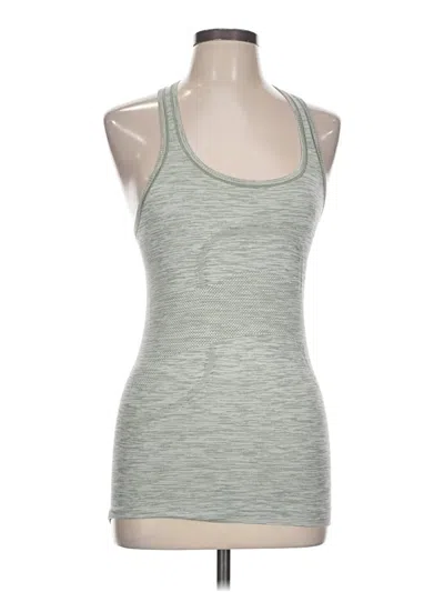 Pre-owned Lululemon Athletica Tank Top Gray Halter Neckline Tops