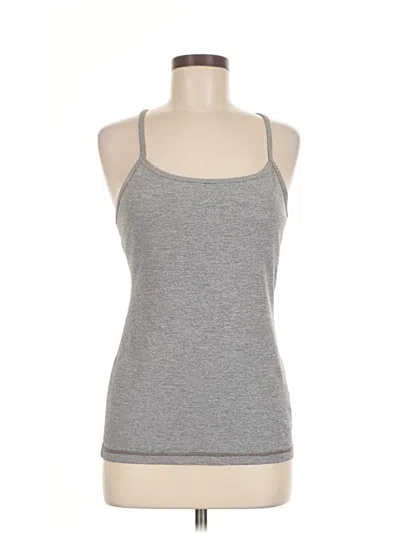 Pre-owned Lululemon Athletica Tank Top Gray Halter Neckline Tops