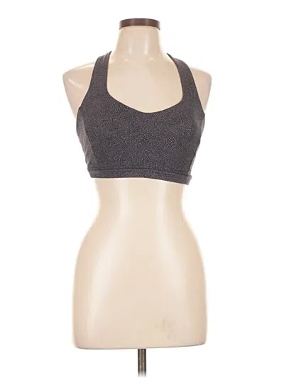 Pre-owned Lululemon Athletica Tank Top Gray Halter Neckline Tops