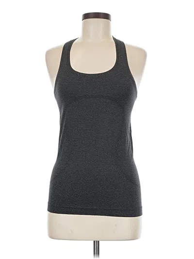 Pre-owned Lululemon Athletica Tank Top Gray Halter Neckline Tops