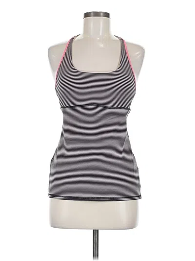 Pre-owned Lululemon Athletica Tank Top Gray Halter Neckline Tops