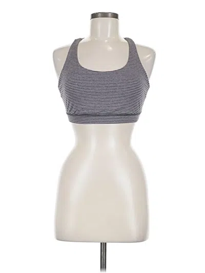 Pre-owned Lululemon Athletica Tank Top Gray Halter Neckline Tops