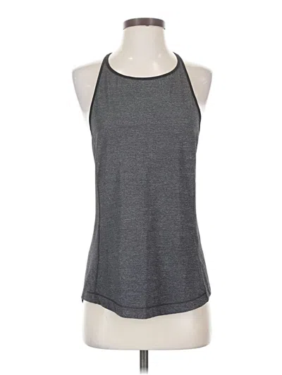 Pre-owned Lululemon Athletica Tank Top Gray Halter Neckline Tops
