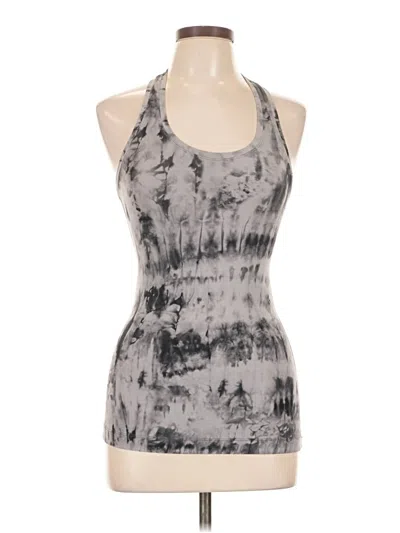 Pre-owned Lululemon Athletica Tank Top Gray Halter Neckline Tops