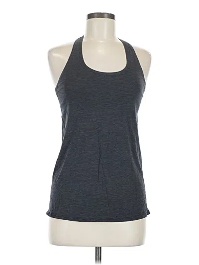 Pre-owned Lululemon Athletica Tank Top Gray Halter Neckline Tops