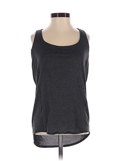 Pre-owned Lululemon Athletica Tank Top Gray Halter Neckline Tops
