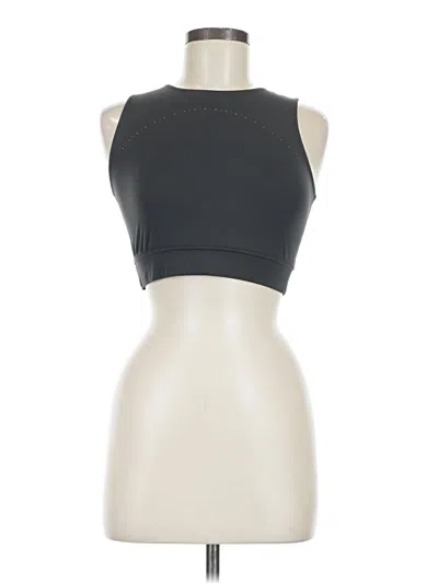 Pre-owned Lululemon Athletica Tank Top Gray Halter Neckline Tops