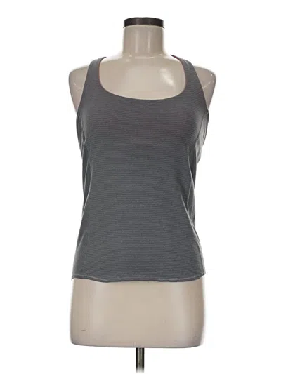 Pre-owned Lululemon Athletica Tank Top Gray Halter Neckline Tops