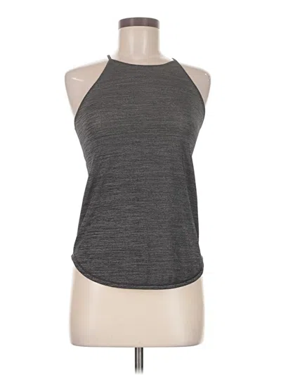 Pre-owned Lululemon Athletica Tank Top Gray Halter Neckline Tops