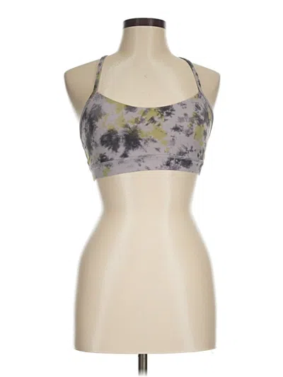 Pre-owned Lululemon Athletica Tank Top Gray Halter Neckline Tops