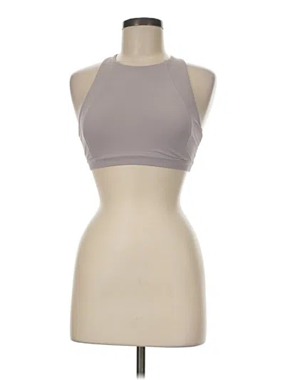 Pre-owned Lululemon Athletica Tank Top Gray Halter Neckline Tops