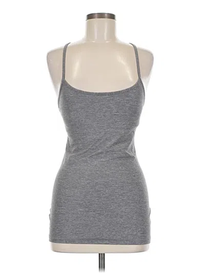 Pre-owned Lululemon Athletica Tank Top Gray Halter Neckline Tops