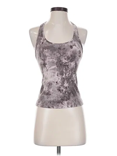 Pre-owned Lululemon Athletica Tank Top Gray Halter Neckline Tops