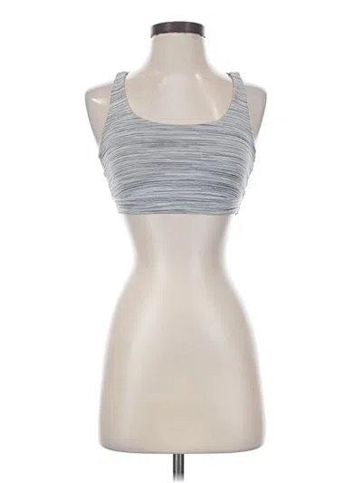 Pre-owned Lululemon Athletica Tank Top Gray Halter Neckline Tops