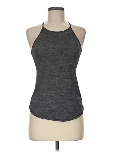 Pre-owned Lululemon Athletica Tank Top Gray Halter Neckline Tops