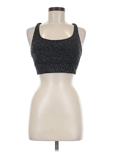 Pre-owned Lululemon Athletica Tank Top Gray Halter Neckline Tops