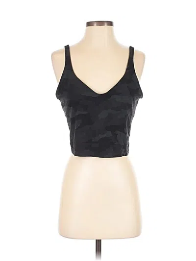 Pre-owned Lululemon Athletica Tank Top Gray Strapless Neckline Tops