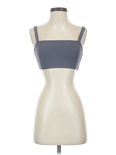 Pre-owned Lululemon Athletica Tank Top Gray Strapless Neckline Tops