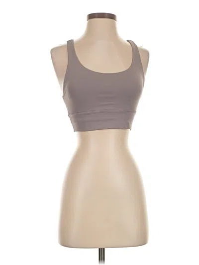 Pre-owned Lululemon Athletica Tank Top Gray Strapless Neckline Tops