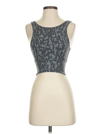 Pre-owned Lululemon Athletica Tank Top Gray Strapless Neckline Tops