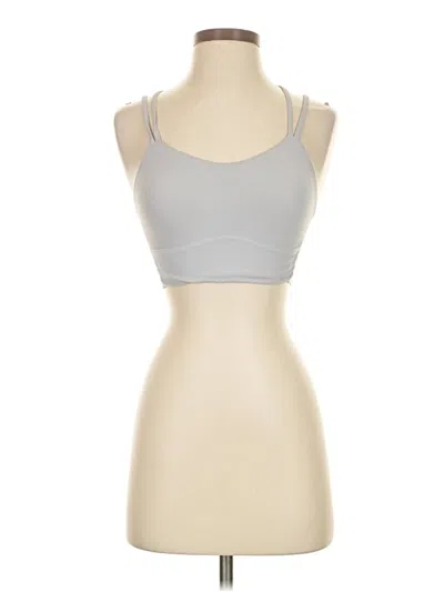 Pre-owned Lululemon Athletica Tank Top Gray Strapless Neckline Tops